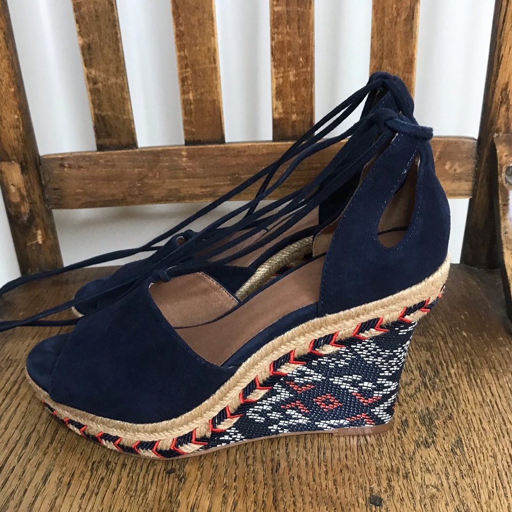 Lace Up Wedges